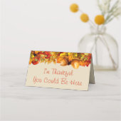 Thanksgiving Herfst Autumn Leaves Acorns Place Car Plaatskaartje (Achterkant)