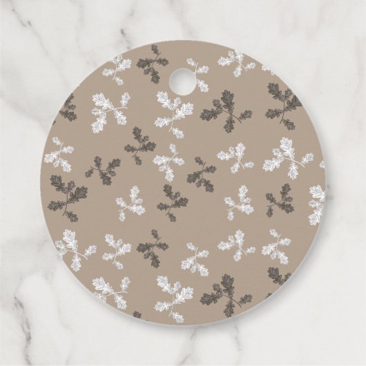 Thanksgiving Herfst bladeren bruin geruite Bedankjes Labels (Achterkant)