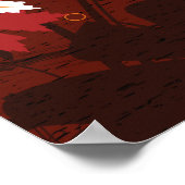 Thanksgiving herfst bladeren-esple douanegoederen poster (Hoek)