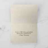 Thanksgiving herfst bladeren feestdagen kaart (Binnen)