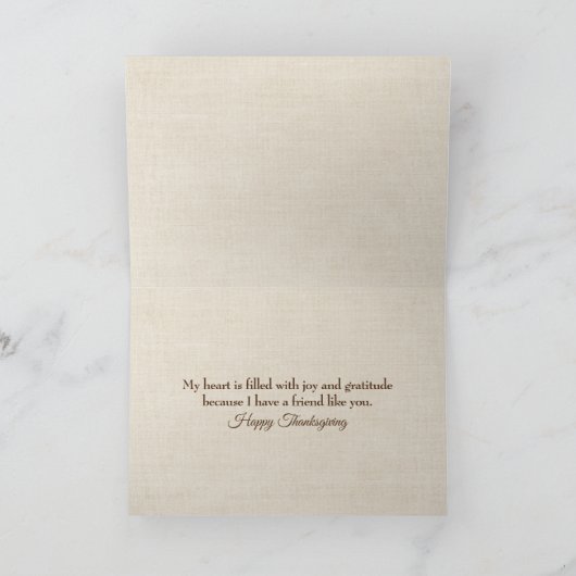 Thanksgiving herfst bladeren feestdagen kaart (Binnen)