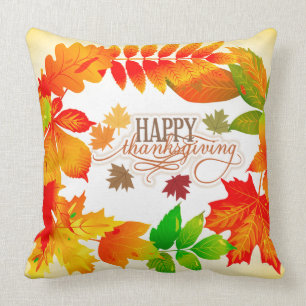Thanksgiving herfst bladeren kussen
