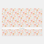 Thanksgiving Herfst bloemgeel patroonnaam Inpakpapier Vel (Voorkant)