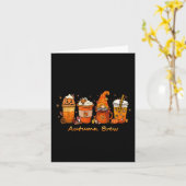 Thanksgiving herfst brouwen Herfst koffie pompoen  Kaart (Gele Bloem)