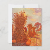  Thanksgiving Herfst Corn Sheaves Kaart (Voorkant)