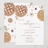 Thanksgiving Herfst Cutie Pie Baby shower Uitnodig Kaart (Voorkant / Achterkant)