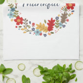 Thanksgiving Herfst Dankbaar Krans Home Decor Theedoek (Gevouwen)