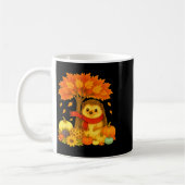 Thanksgiving Herfst Egel Blad Herfst Boom Koffiemok (Links)