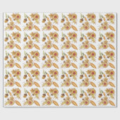 Thanksgiving Herfst Eikel Aquarel Cadeaupapier (Vlak)