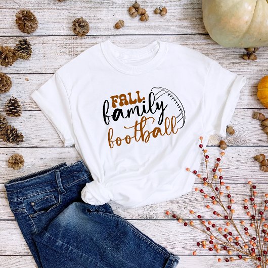 Thanksgiving Herfst Familie Football Fun Tri-Blend Shirt