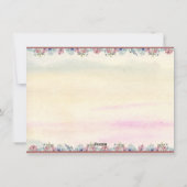 Thanksgiving herfst Floral Photo Flat Holiday Card Feestdagenkaart (Achterkant)