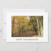 Thanksgiving Herfst Foliage Foto Herfstvakantie Feestdagenkaart (Voorkant)