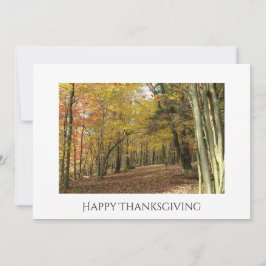 Thanksgiving Herfst Foliage Foto Herfstvakantie Feestdagenkaart