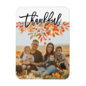 Thanksgiving Herfst Foliage laat Script-foto's val Magneet (Verticaal)