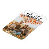 Thanksgiving Herfst Foliage laat Script-foto's val Magneet (Linkerzijde)