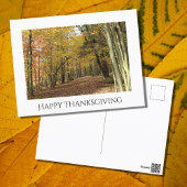 Thanksgiving Herfst Foliage Photo Holiday Briefkaart