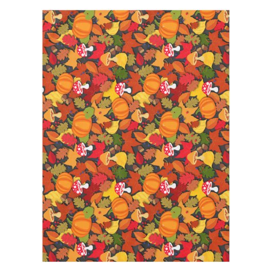 Thanksgiving Herfst Forest Harvest Tafelkleed (Voorkant)