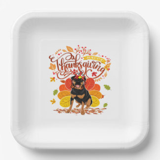 Thanksgiving Herfst Funny Rottweiler Dog Owne Papieren Bordje
