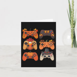 Thanksgiving Herfst Gaming Controllers Turkije Gra Kaart