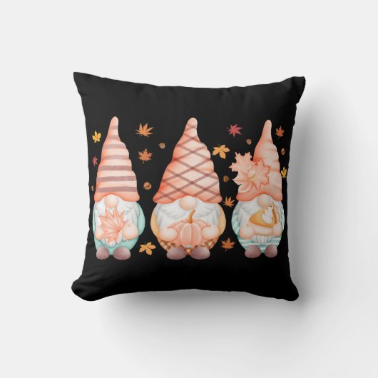 Thanksgiving Herfst Gnome Autumn Feestdagen Kussen (Voorkant)