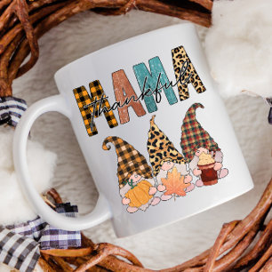 Thanksgiving Herfst Gnomen Thankful Mama Pset Koffiemok