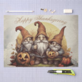 Thanksgiving Herfst Gnomen Tissuepapier (Craft)