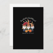 Thanksgiving Herfst Gnomes bedankt Grateful Blesse Kaart (Voorkant / Achterkant)