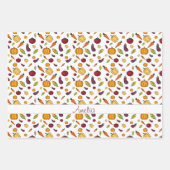 Thanksgiving Herfst groente patroonnaam Inpakpapier Vel (Voorkant)