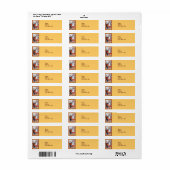 Thanksgiving Herfst Harvest Etiket (Full Sheet)