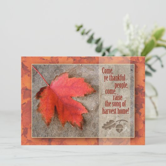 Thanksgiving | herfst | Harvest Home Kaart (Staand voorkant)