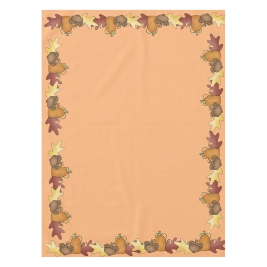 Thanksgiving herfst herfst bladeren tafelkleed (Voorkant)
