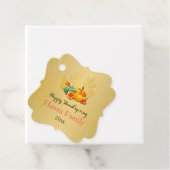 Thanksgiving herfst Herfst esdoorn bladeren en pom Bedankjes Labels (In situ)