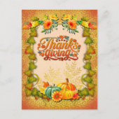 Thanksgiving herfst Herfst esdoorn bladeren en pom Briefkaart (Voorkant)