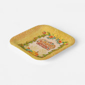 Thanksgiving herfst Herfst esdoorn bladeren en pom Papieren Bordje (Gebogen)