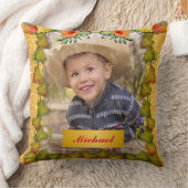 Thanksgiving herfst Herfst esdoornblad en zonneblo Kussen (Deken)