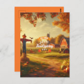 Thanksgiving/Herfst/Herfst op het boerderij Briefkaart (Voorkant / Achterkant)