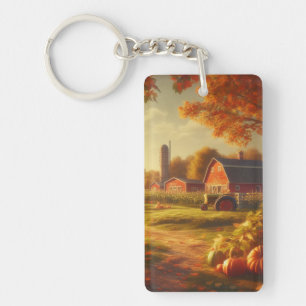 Thanksgiving/Herfst/Herfst op het boerderij Sleutelhanger