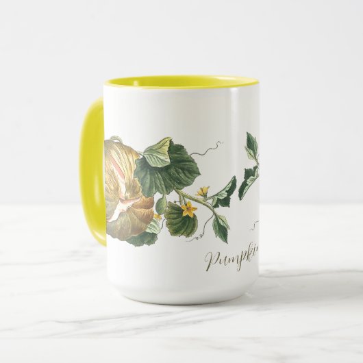  Thanksgiving Herfst herfst pompoen Sjabloon Mok (Voorkant links)