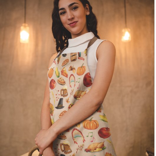 Thanksgiving Herfst Herfst Turkije Diner Schort