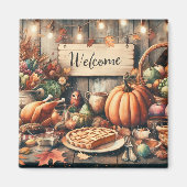 Thanksgiving/Herfst/Herfst/Vintage Magneet (Voorkant)