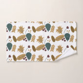 Thanksgiving Herfst Herfstgroen Peer Krans Naam Bad Handdoek (Handdoek)