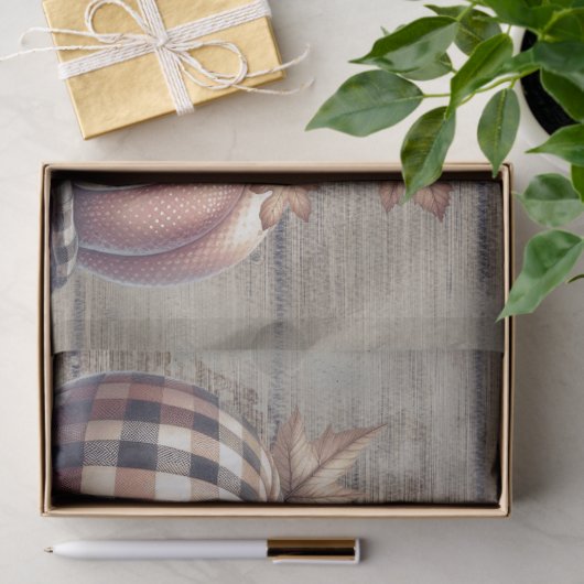 Thanksgiving Herfst Highland Koe Tissuepapier (Geschenk)