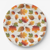 Thanksgiving Herfst in het donker/najaar kleurrijk Papieren Bordje (Voorkant)