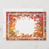 Thanksgiving Herfst Kaart (Achterkant)