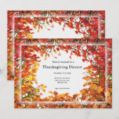 Thanksgiving Herfst Kaart (Voorkant / Achterkant)