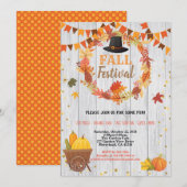 Thanksgiving herfst kaart (Voorkant / Achterkant)