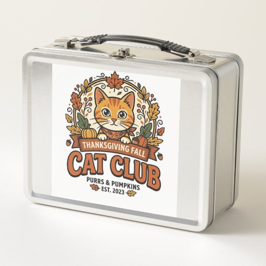 Thanksgiving Herfst Kat Kattenliefhebber Geschenk (Voorkant)