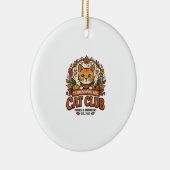 Thanksgiving Herfst Kat Kattenliefhebber Geschenk Keramisch Ornament (Rechts)