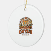 Thanksgiving Herfst Kat Kattenliefhebber Geschenk Keramisch Ornament (Links)