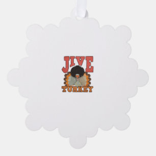 Thanksgiving & Herfst Kleding, Jive Turkije - Retr Ornament Kaart